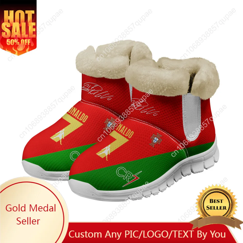 

Cristiano Ronaldo Snow Boots Mens Womens Teenager Shoes Keep Warm High Quality Casual Lightweight Couple Sports Custom Sneakers