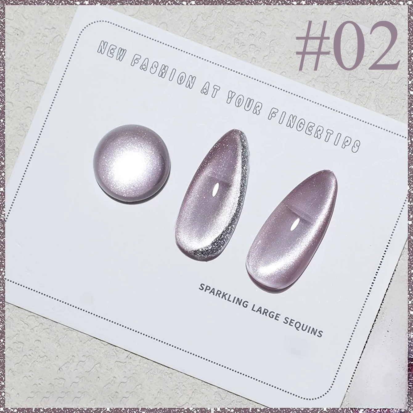 1 قطعة WS الخريف الشتاء الأظافر الجليد الشفاف الوردي الأرجواني الزجاج حبة القط العين هلام مسمار البولندية مسمار الفن شعبية تبييض مسمار الفن #4