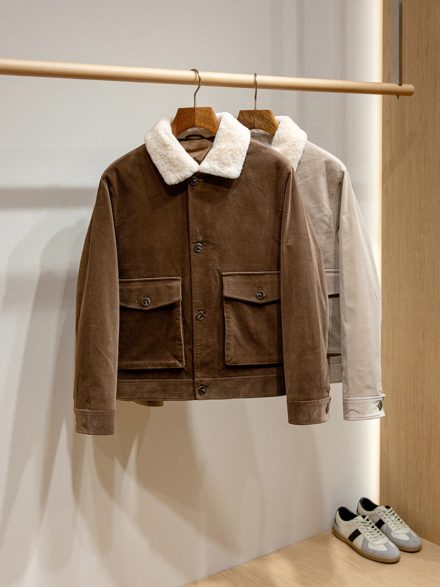 

Thiened вельветовая ткань в стиле ретро с лацканами, хлопковая мужская верхняя одежда, тепе пальто Stand Fit Faion Urban Sle Long Sve