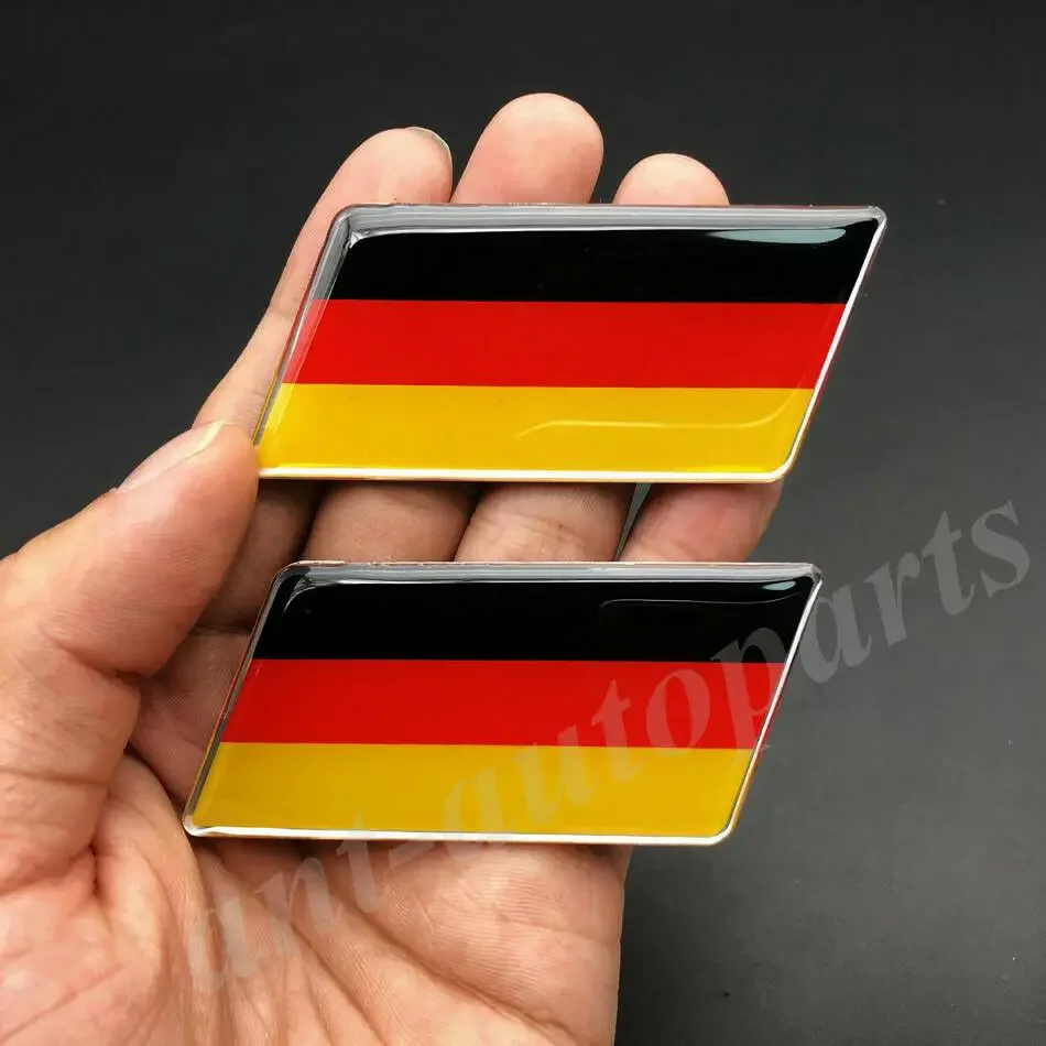 

2x Germany German Flag Car Fender Emblem Badge Motorcycle Fuel Fairing Sticker
