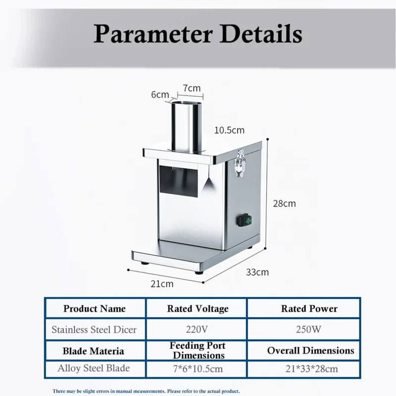 Fully Automatic Electric Vegetable Cutter 250W 220V Motor Multifunctional For Fruit Plant Onion Processing 1 Year