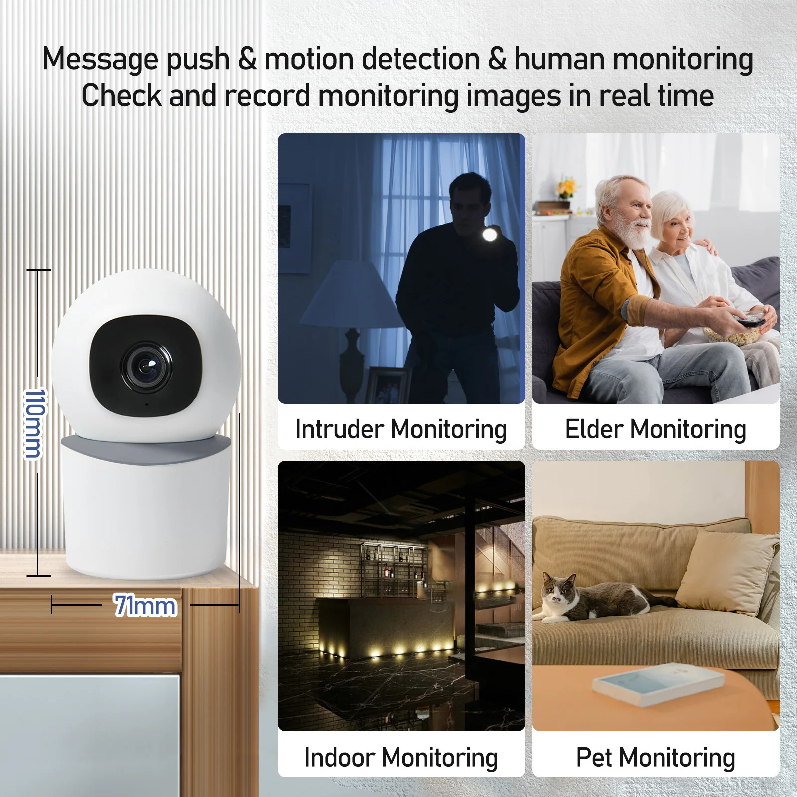 TUOWO Tuya Smart Mini WiFi IP Kamera Indoor Wireless Home Security AI Menschliches Erkennen CCTV Überwachungs Kamera Auto Tracking