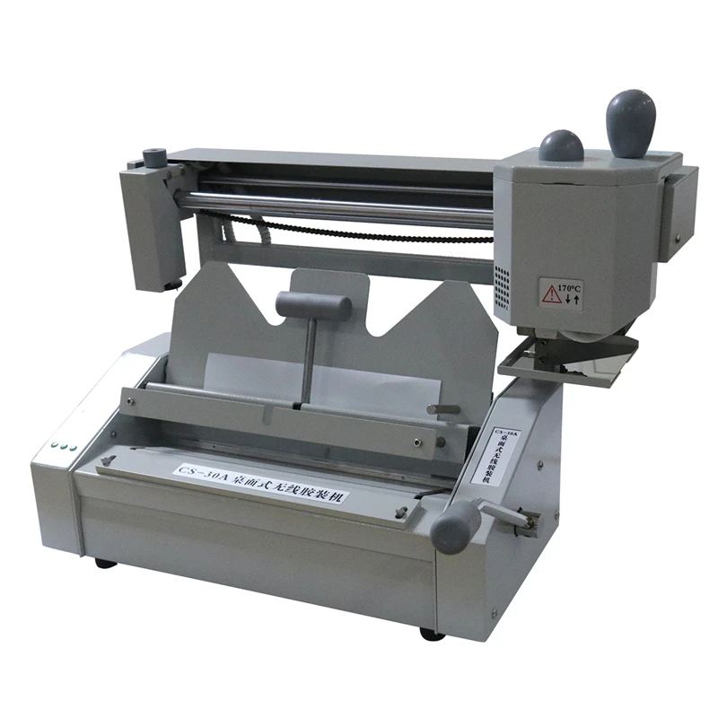 semi-automatic  A4 desktop hot glue binding machine offer paper book binder binding machine