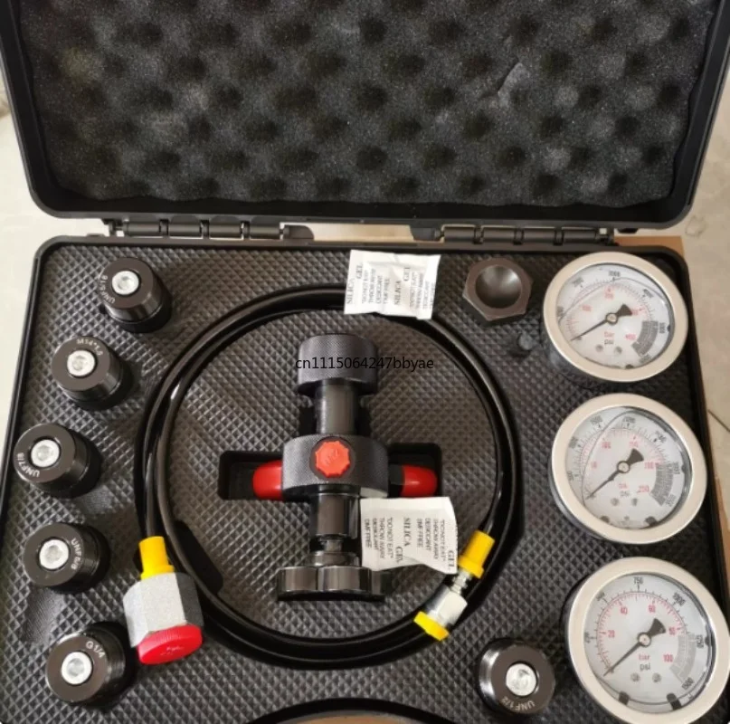 For 7 IN 1 Hydraulic Accumulator Nitrogen Gas Charging & Pressure Test Kit Multifunctional Inflation Combination Tool