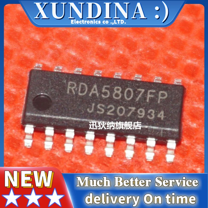 5PCS/LOT RDA5807FP SOP-16 new and original IC