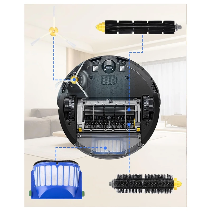 아이로봇 룸바 600 시리즈용 교체 브러시, 605 606 610 615 616 620 621 625 630, 브러시 액세서리 키트, 필터