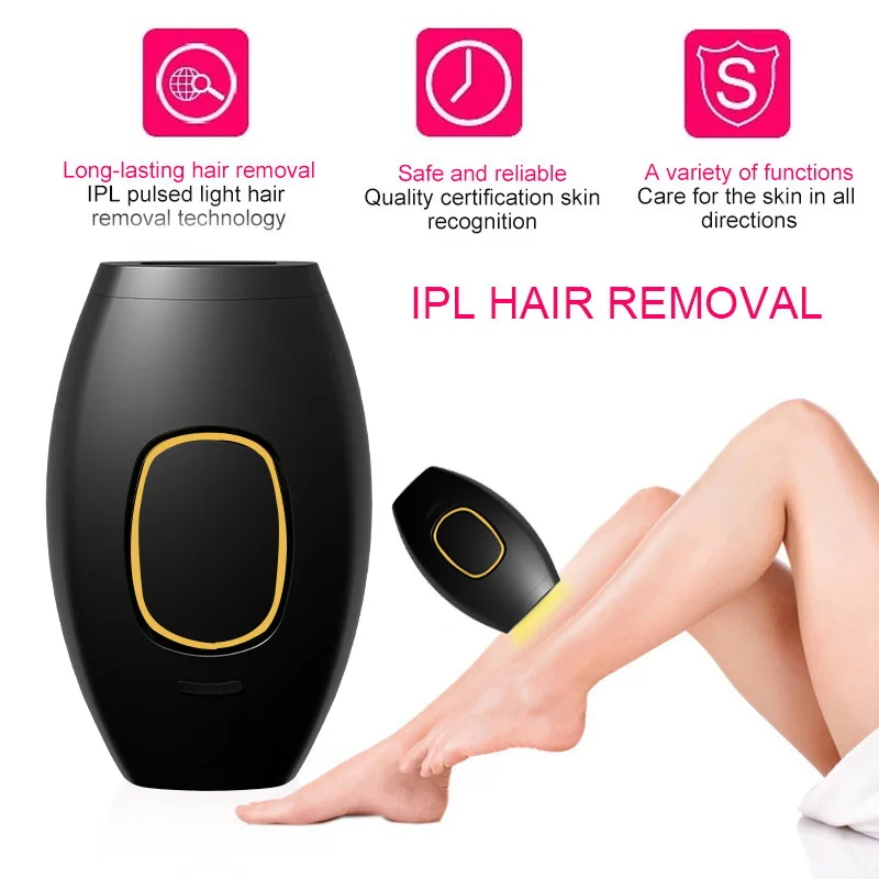 제모기 펄스 영구 레이저 제모기, 여성용 무통 바디 비키니 IPL 500,000 플래시 제모 가정용 기기