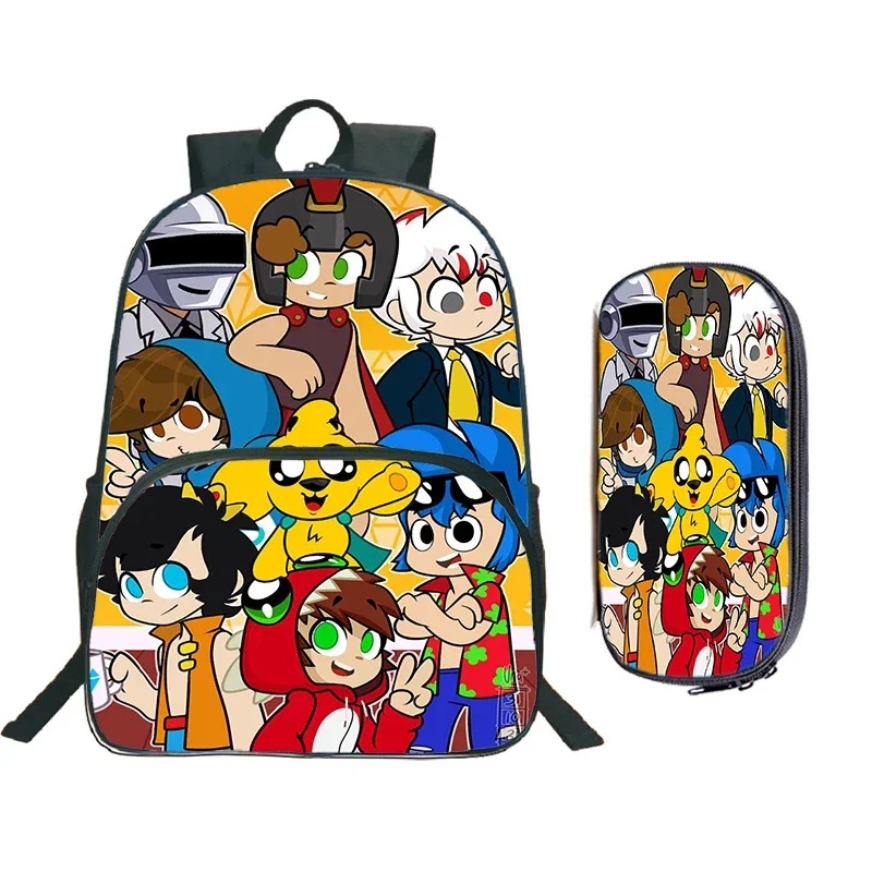 

2 шт./компл., рюкзак Mikecrack с героями мультфильмов, школьный рюкзак для мальчиков и девочек, Mochila, 3D Compadretes, школьные ранцы, рюкзаки на молнии, рюкзак в стиле аниме