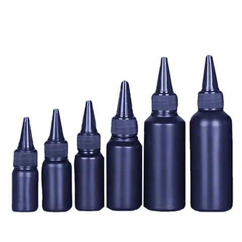 50Pcs 10ml-100ml 빈 UV 그림자없는 접착제 병 PE 플라스틱 드롭 디스펜스 애플리케이터 짜기 병 검은 페인트 잉크 용기