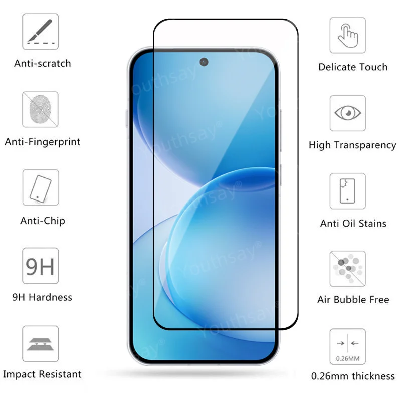 Защитное стекло Full Cover для OPPO Reno 16/16 Pro (4P/3P/2P/1P), HD-пленка для экрана, закаленное стекло для OPPO Reno 16