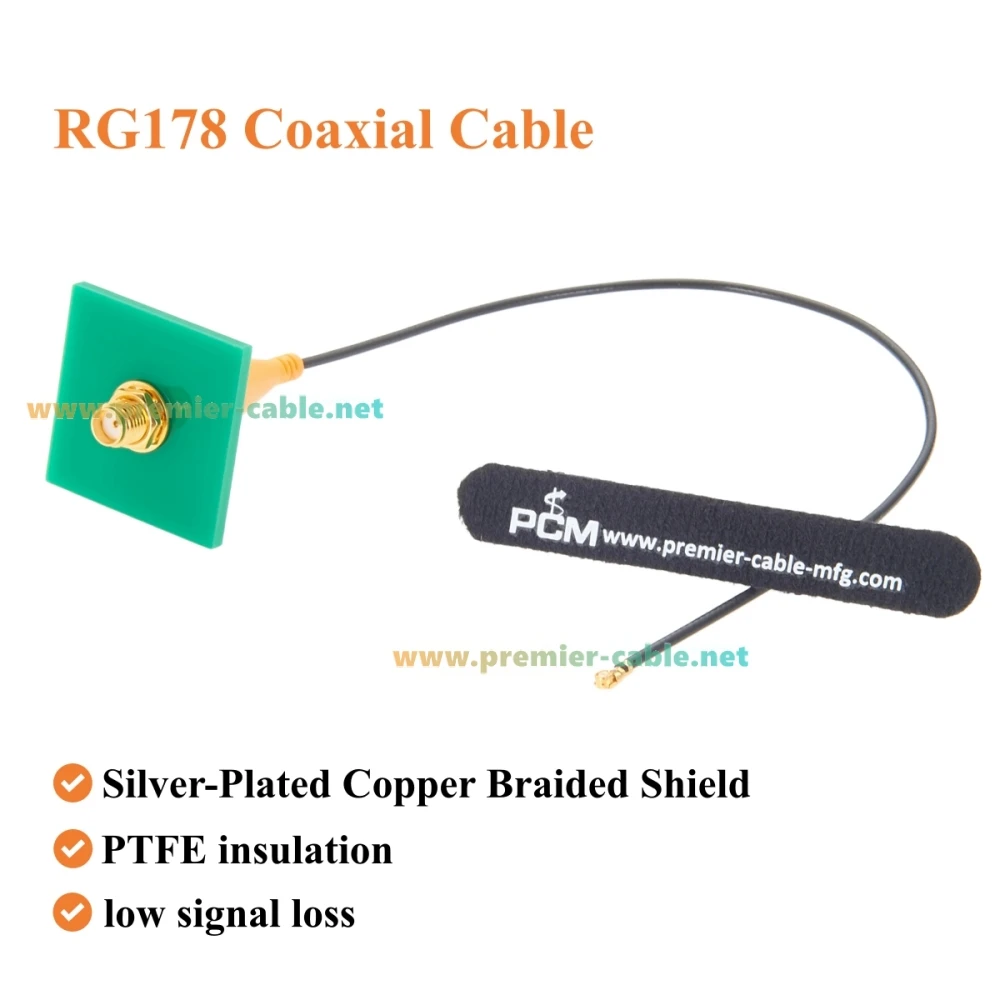 SMA-Buchse auf IPEX MHF1 (U.FL) RG178 Pigtail-Verbindungskabel, Panelmontage, 50 Ohm HF-Koaxial-Verlängerungskabel für Antenne, WLAN-Router – Detail 5
