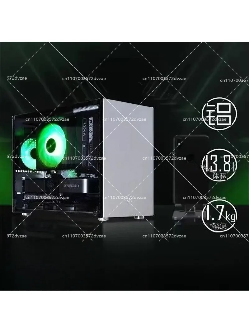 C2 all aluminum  main board side through the graphics card, mini i computer small host chassis