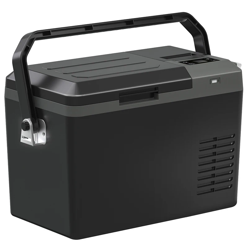 FJ9 9L DC AC Compressor Party Solar Power USB Display Handle Battery Small Cooling Mobile Car Fridge Freezer Refrigerator