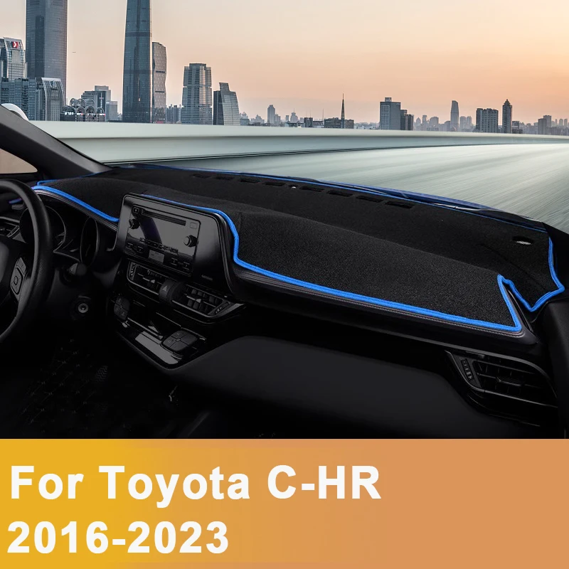 

Для Toyota C-HR CHR 2016-2019 2020 2021 2022 2023, козырек от солнца на приборной панели автомобиля, коврик для инструментального стола, нескользящие накладки, аксессуары