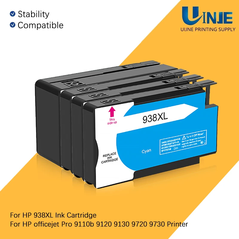 

938XL 938 XL hp 938 Ink Cartridge Compatible for HP938 HP officejet Pro 9110b 9120 9130 9720 9730 Inkjet Printer
