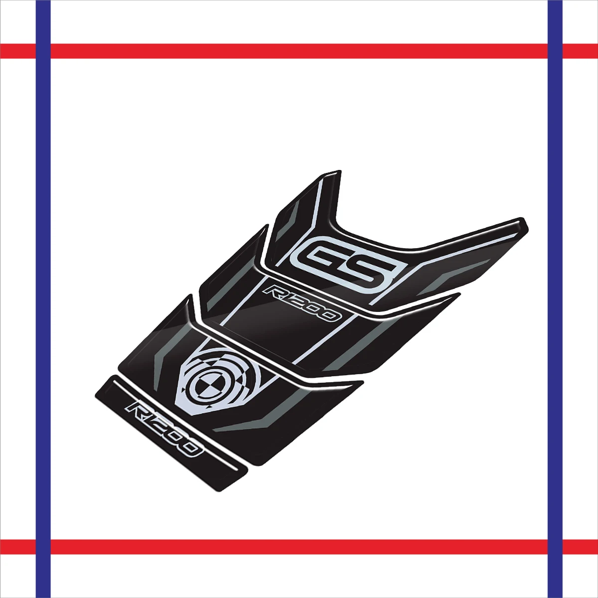 For R1200GS Triple Black 2008-2012 2009 2010 2011 3D Motorcycle Tank pad Protector