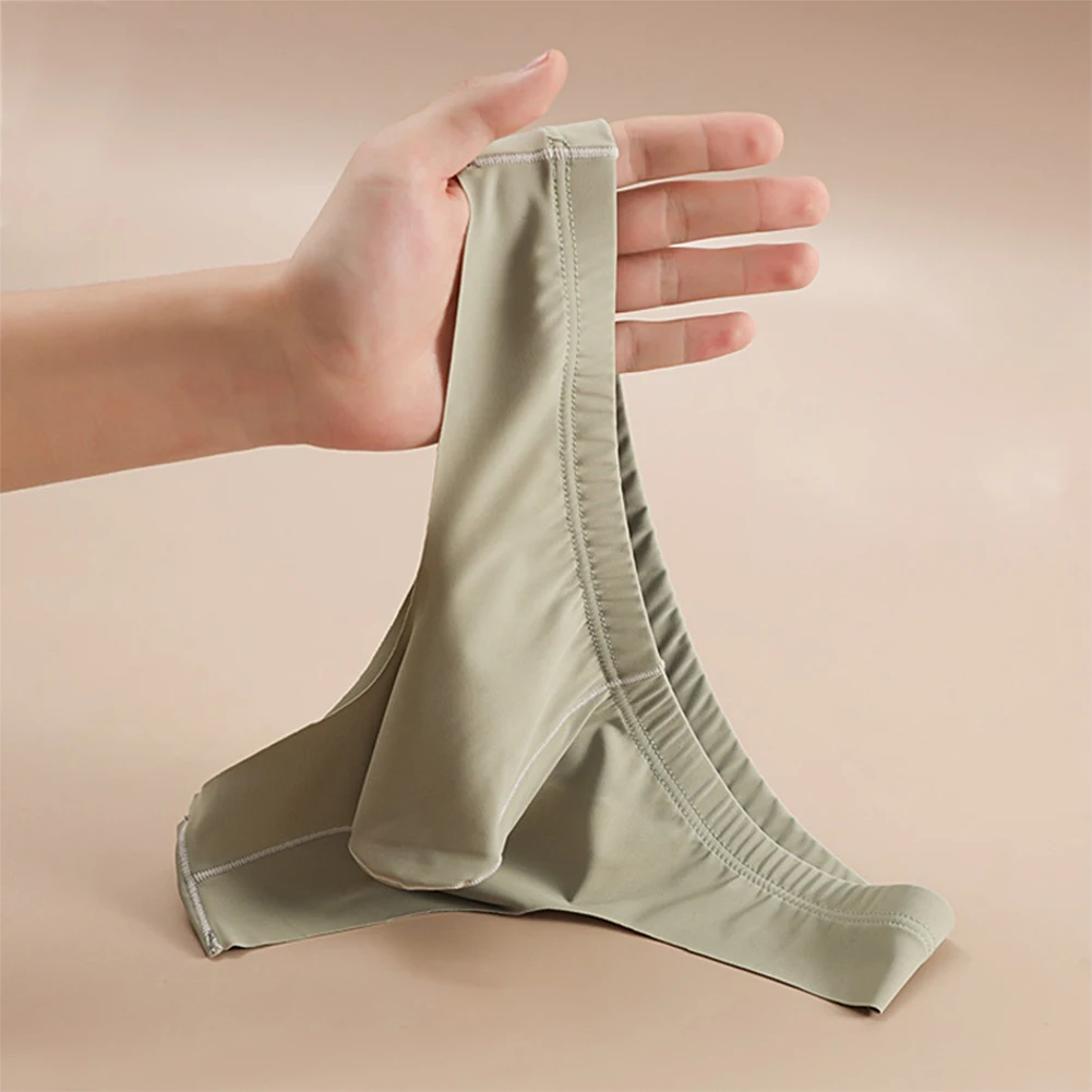 

Men Ice Silk Breathable Thin Soft Underware Underpants Panties Thong G-String Teenage Breathable Underpants