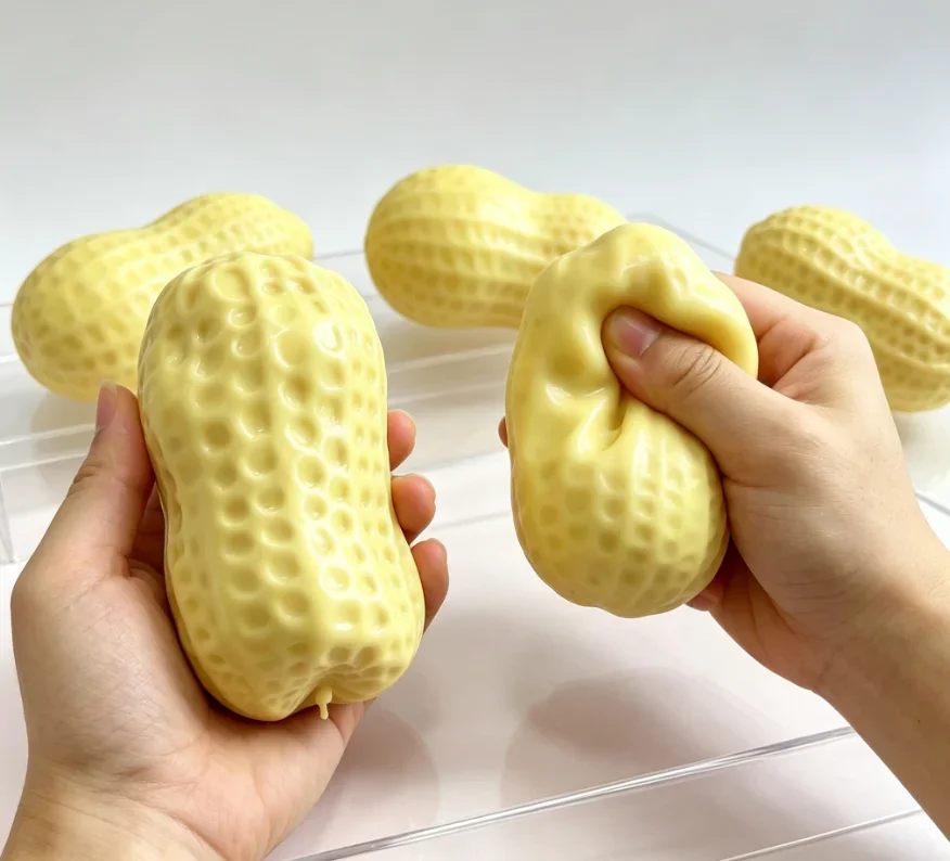 3 Arten von Kokosnussöl/ Baustein/ Mehl Erdnuss Formbarer Stressball Fidget Squishy Spielzeug Butterartiges Fidget Sensorisches Anti-Stress-Geschenk – Detail 1