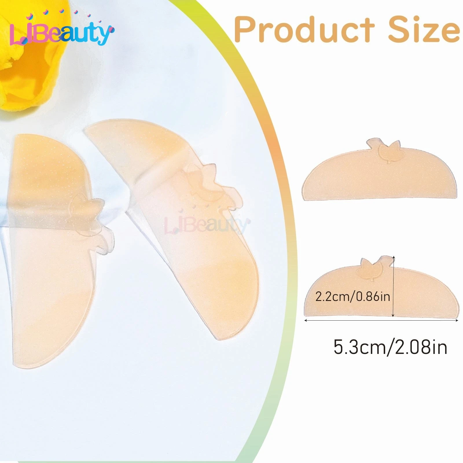 Libeauty Sticky Flat Lash Lift Shields Ultra-Thin Korean Silicone Softening Pads For No.1 Perm Step Only & Lash Artist Eye Patch