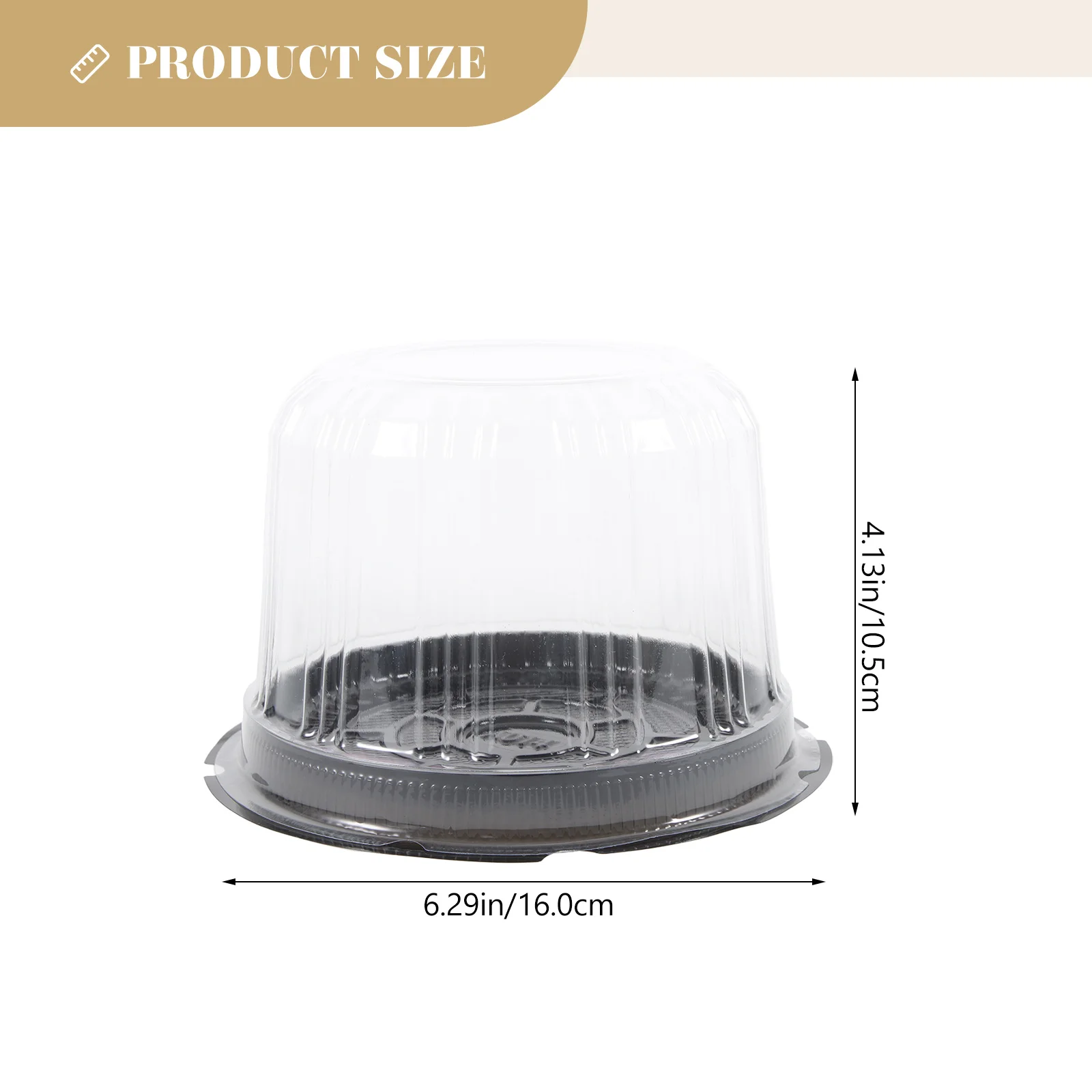 Packing Box Cake Dessert Container Multi-function Case Round Holder Carrying Clear Carrier Birthday Containers