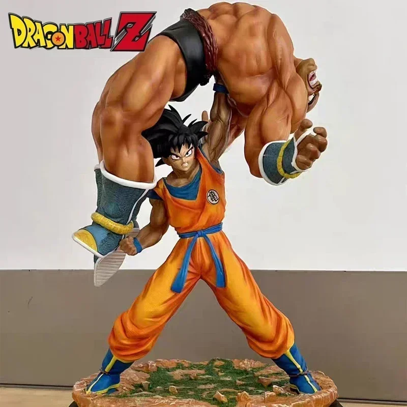 New 43cm Dragon Ball Large Figure Goku Lifts Nappa Gk Pvc Action Figurine Collection Statue Model Toys Kids Halloween Gift Decor