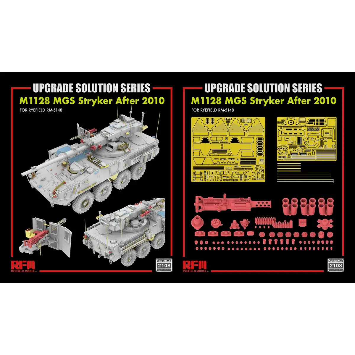 

RYEFIELD MODEL RFM RM-2108 1/35 Upgrade Set for M1128 MGS Stryker After 2010