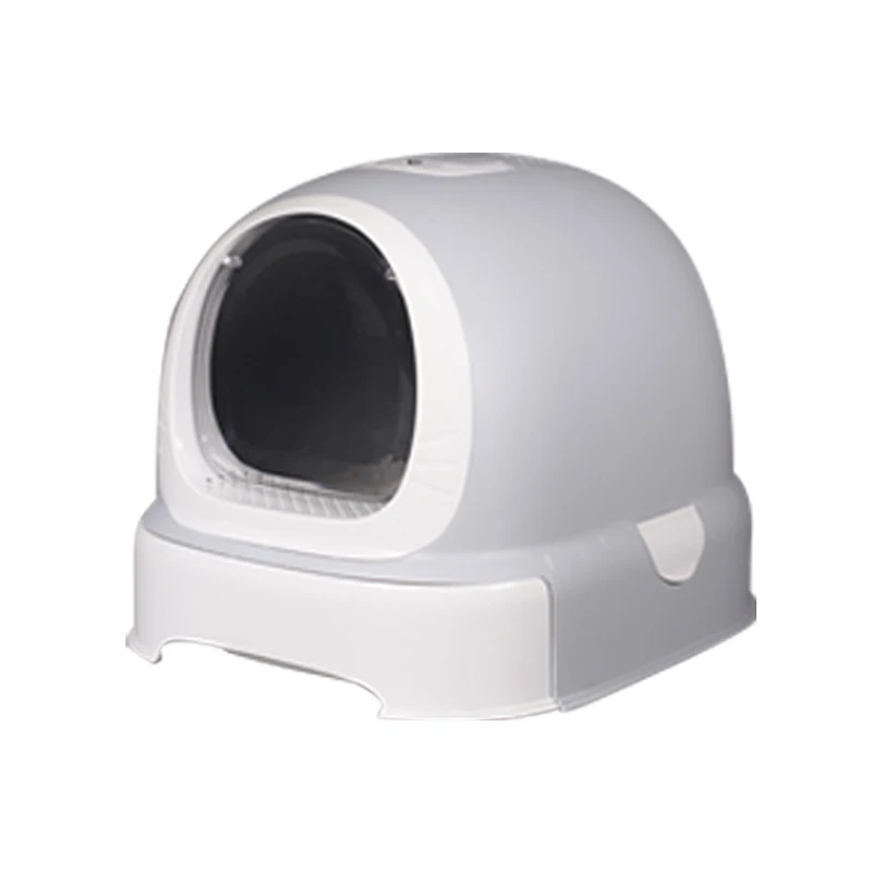 

Оптовая продажа, роскошный пластиковый большой космический автоматический кошачий туалет, закрытый кошачий туалет с песчаными лотками для кошачьего туалета