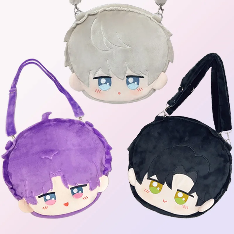 사랑과 딥스페이스 X 하이큐!! Collab Tsukishima Kei 크로스 바디 백 애니메이션 플러시 Ita Bag Qin Che 2d 배낭 애니메이션 소녀 배낭 ﻿