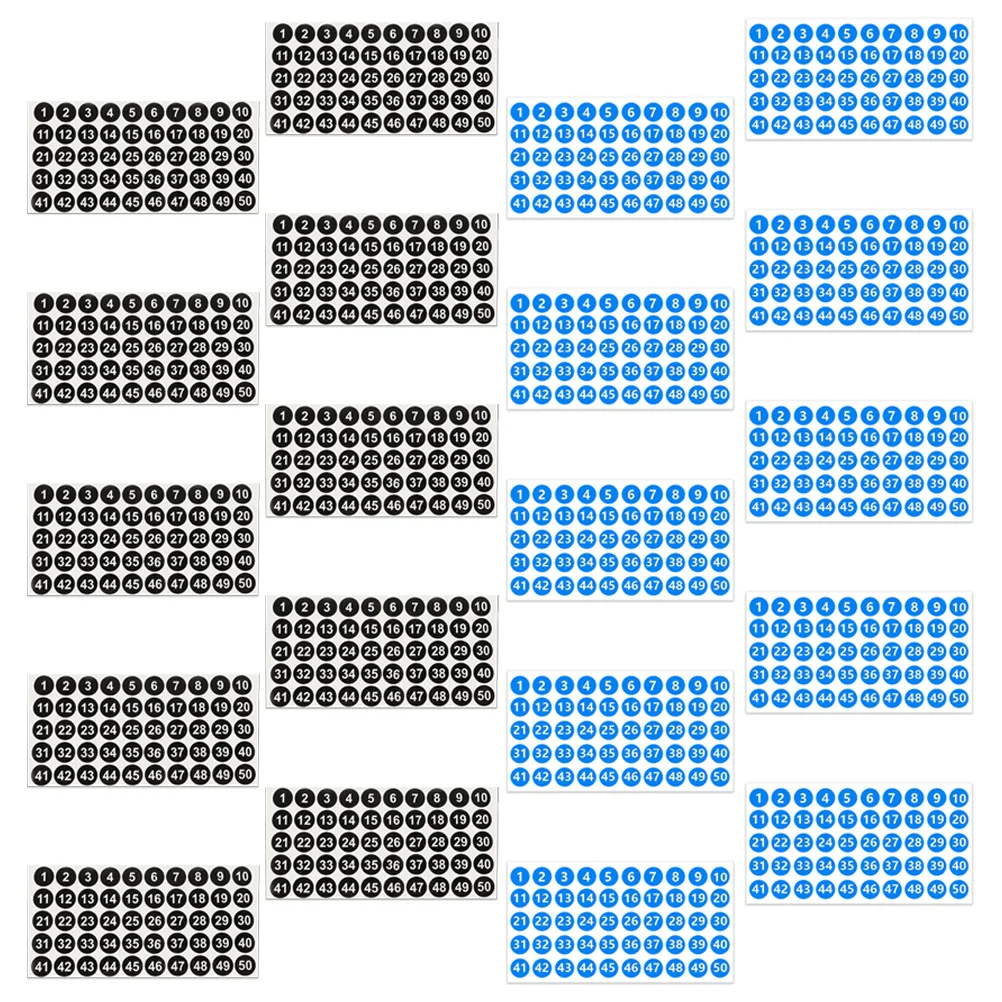 

10pcs Number Labels Stickers Self-Adhesive Digital Labels For Organization Classification Sticker Numbers Multi-Use Numbered