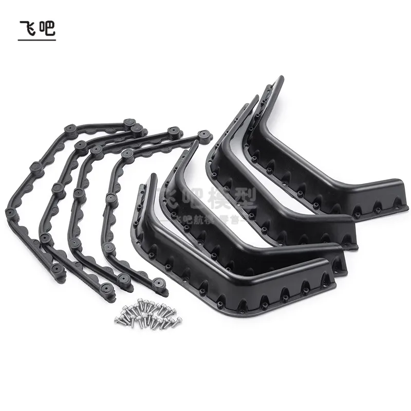 Metal Wheel Arches Widened Plastic Mudguards for 1/10 RC Crawler Car Jeep Chevrolet TRX6 VS4 JIMNY DIY Modification Accessories