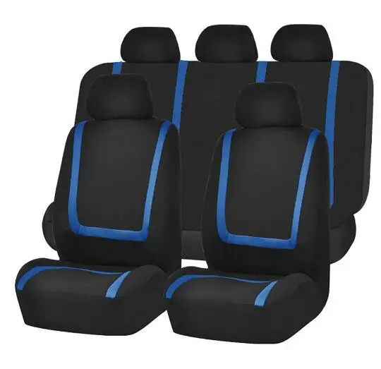 Universal Car 5 Seat Covers Full Set Front Rear Automobiles Four Seasons Protection Interior Accessories