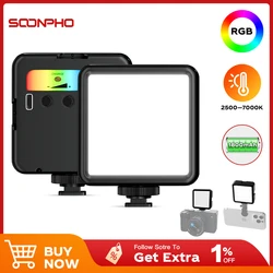Soonpho-写真スタジオ用のLEDライト,ライト付きポータブルランプ,写真スタジオ用ライト2500k-8500k