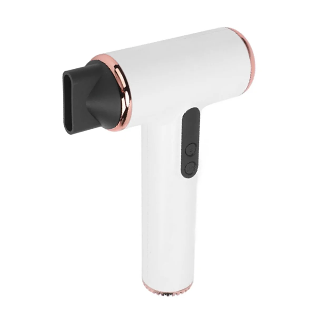 A01M Cordless Hair Dryer 3 Speeds 3 Temp USB Rechargeable Portable Small Blow Dryer with Digital Screen for Dorm Camping