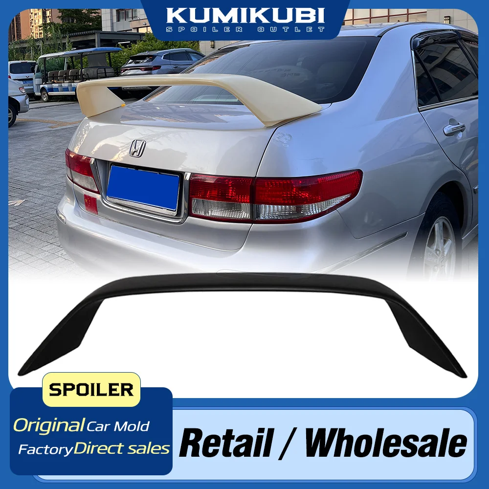 

For 2003-2007 Honda Accord 7th Trunk Lip Spoiler High Quality ABS Plastic Black Car Tail Lid Wings Tuning Body Kit Accessories