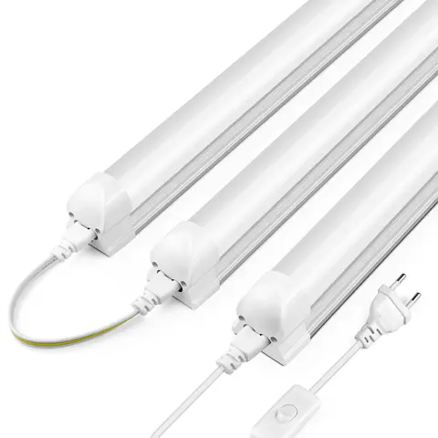 Supper Brightness 25W T8 LED Tube Light 50cm Aluminium Bar Lamp Bulbs 110V 220V Use in Kitchen Cabinet Warehouse Garage Lighting
