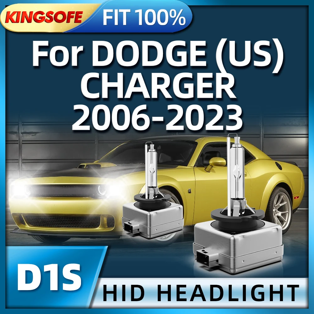 KINGSOFE 35W Xenon D1S HID Bulb 6000K Auto Light For DODGE (US) CHARGER 2006 2007 2008 2009 2010 2011 2012 2013 2014 2015-2023