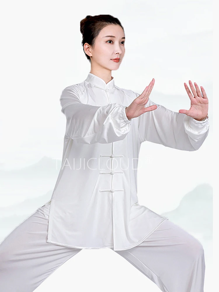 Tai Chi Tai Chi Practice Suit for Men and Women, New Ice Silk, Suitable for Spring, Autumn, Summer