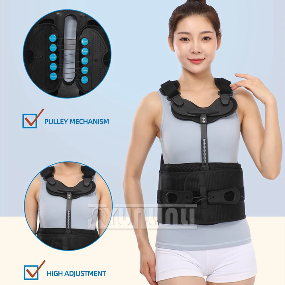 Adjustable Back Posture Corrector Clavicle Spine Back Pain Relief Support Sports