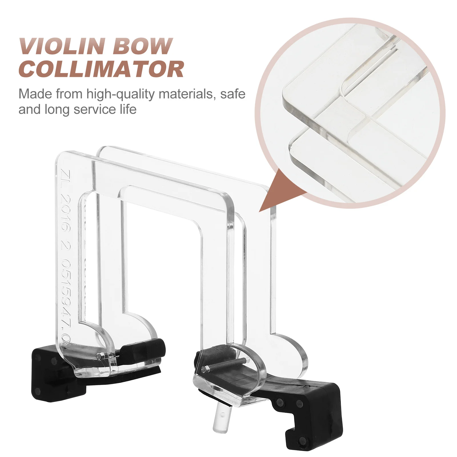 

Violin Straight Bow Durable Straightener Practice Corrector Mini Size Lightweight White Material Safe Long Life Teaching