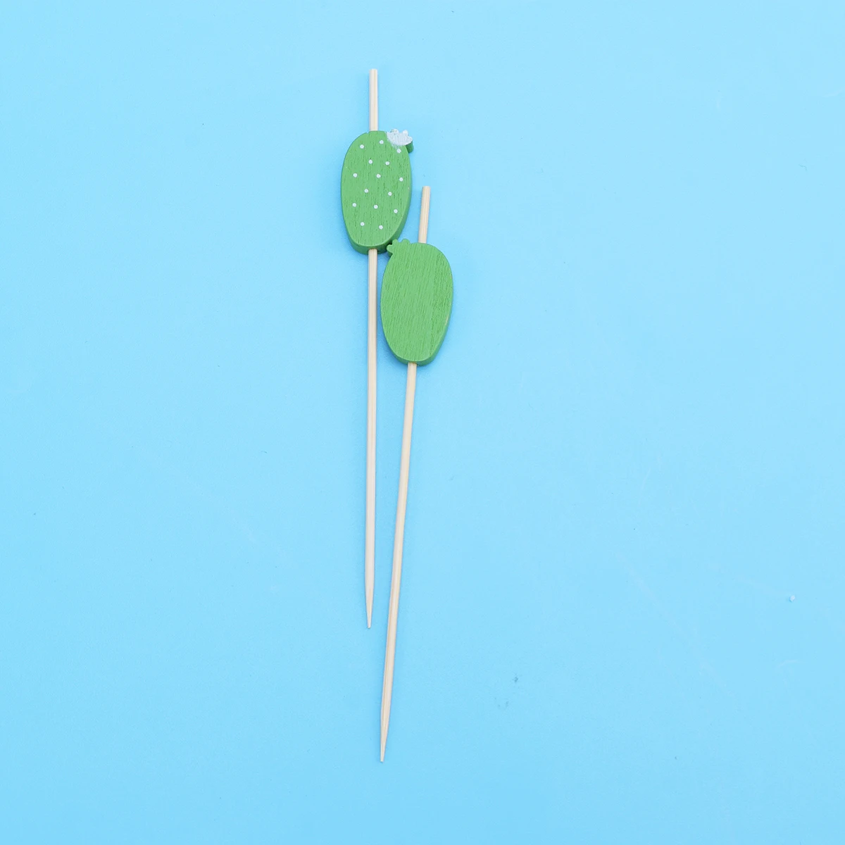 

100pcs Bamboo Fruit Picks Disposable Eco Wooden Cocktail Food Sticks Appetizer Toothpicks Party Supplies Wedding Decorations