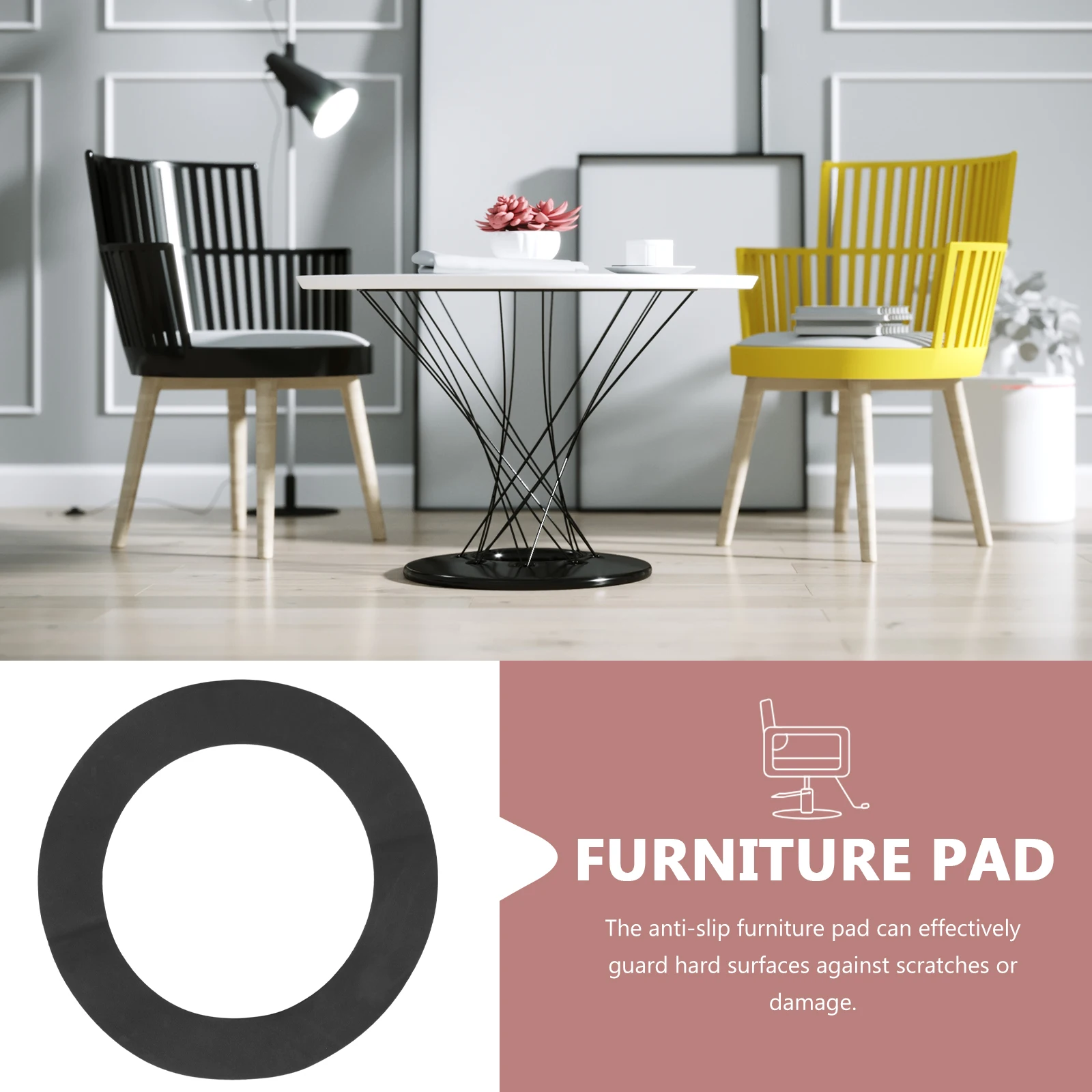 

Anti Slip Furniture Pads Rubber Chair Protectors Non Skid Feet Pads Furniture Leg Pad Hardwood Floors Lounge Chaise Stabilizer