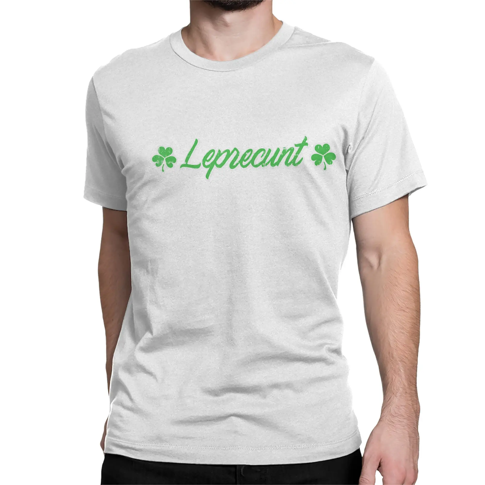 Streetwear T-Shirt Summer Leprecunt Irish St Patricks Day Fashion T Shirts  Cotton Tshirt Men's  Classic Cheap Short Sleeve Tees