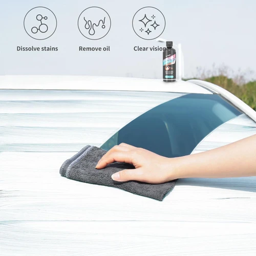 Imagen 2 del producto Compuesto para pulir vidrio, eliminador de película de aceite para parabrisas de coche, limpiador profundo, pasta, crema de eliminación de película, ventana transparente, detalles automáticos