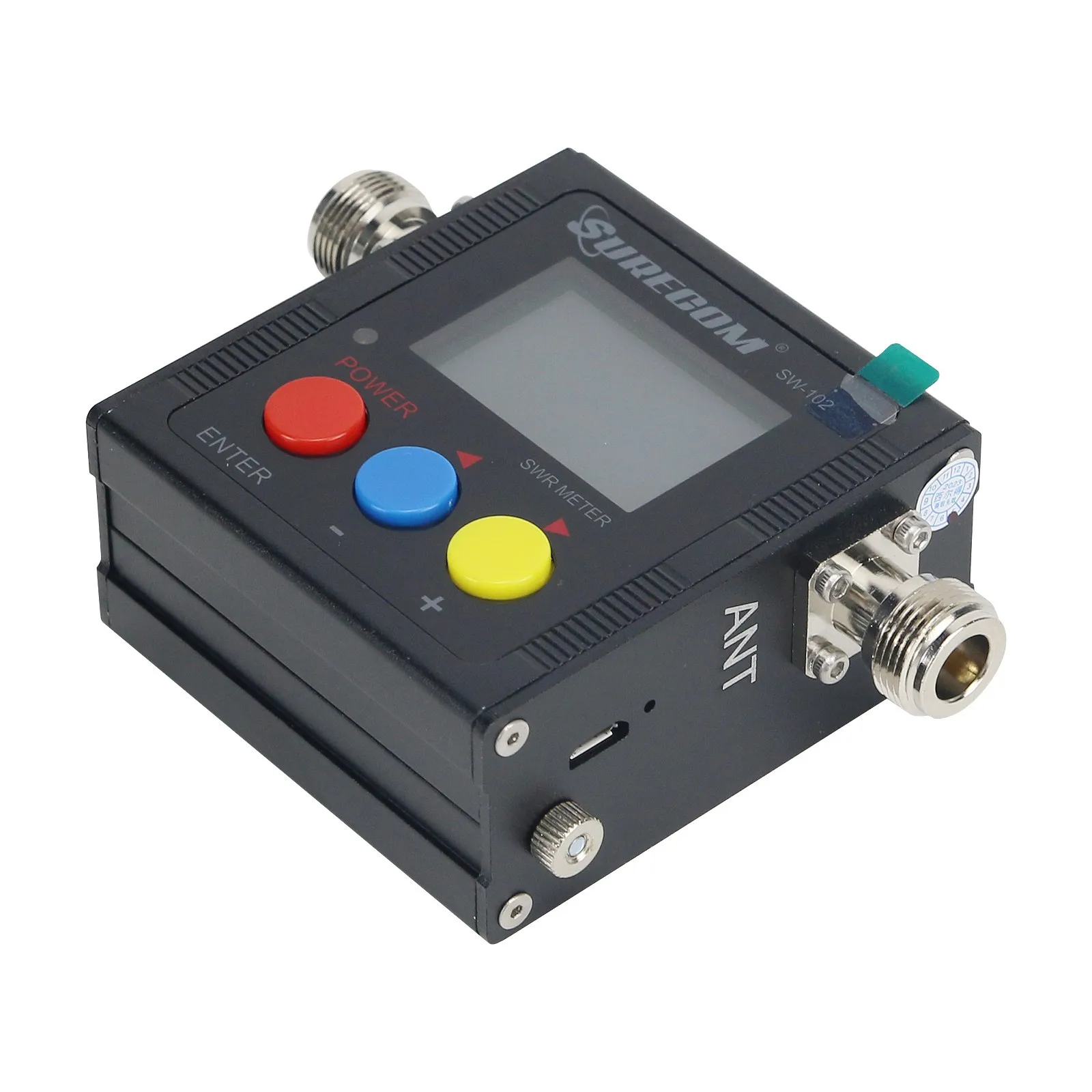 SW-102 swr medidor de potência 120w digital swr medidor de potência 125-5252mhz com display para teste de antena transceptor de carro