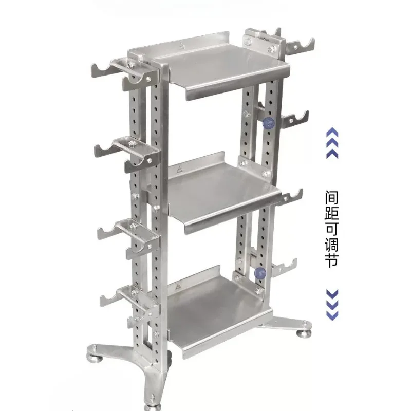 Stainless Steel Dumbbell Rack Multifunctional Dumbbell Kettlebell Holder Storage Rack Support Rack Adjustable