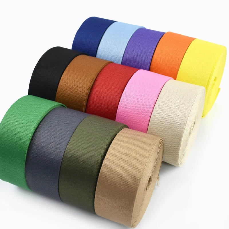 

2/5/10M 1.3mm Thick 38mm Cotton Webbing Tape for Bag Strap Backpack Label Ribbon Band Clothes Bias Binding Sewing Accessories