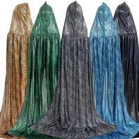 Halloween Sequined Cape With Hood Witch Death Cloak Children Adult Parent-child Costume Masquerade Stage Performance Dress Up