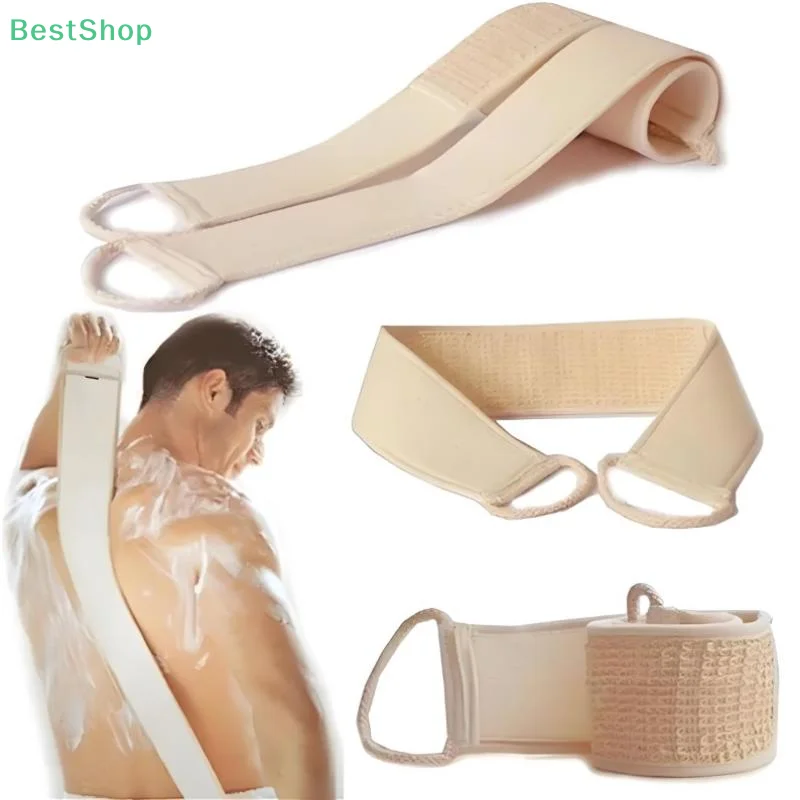 

Отшелушивающий скруббер для тела — мягкая мочалка для удаления омертвевшей кожи и сухой щетки | Длинная губка для ванны с ремешком для душа и спа