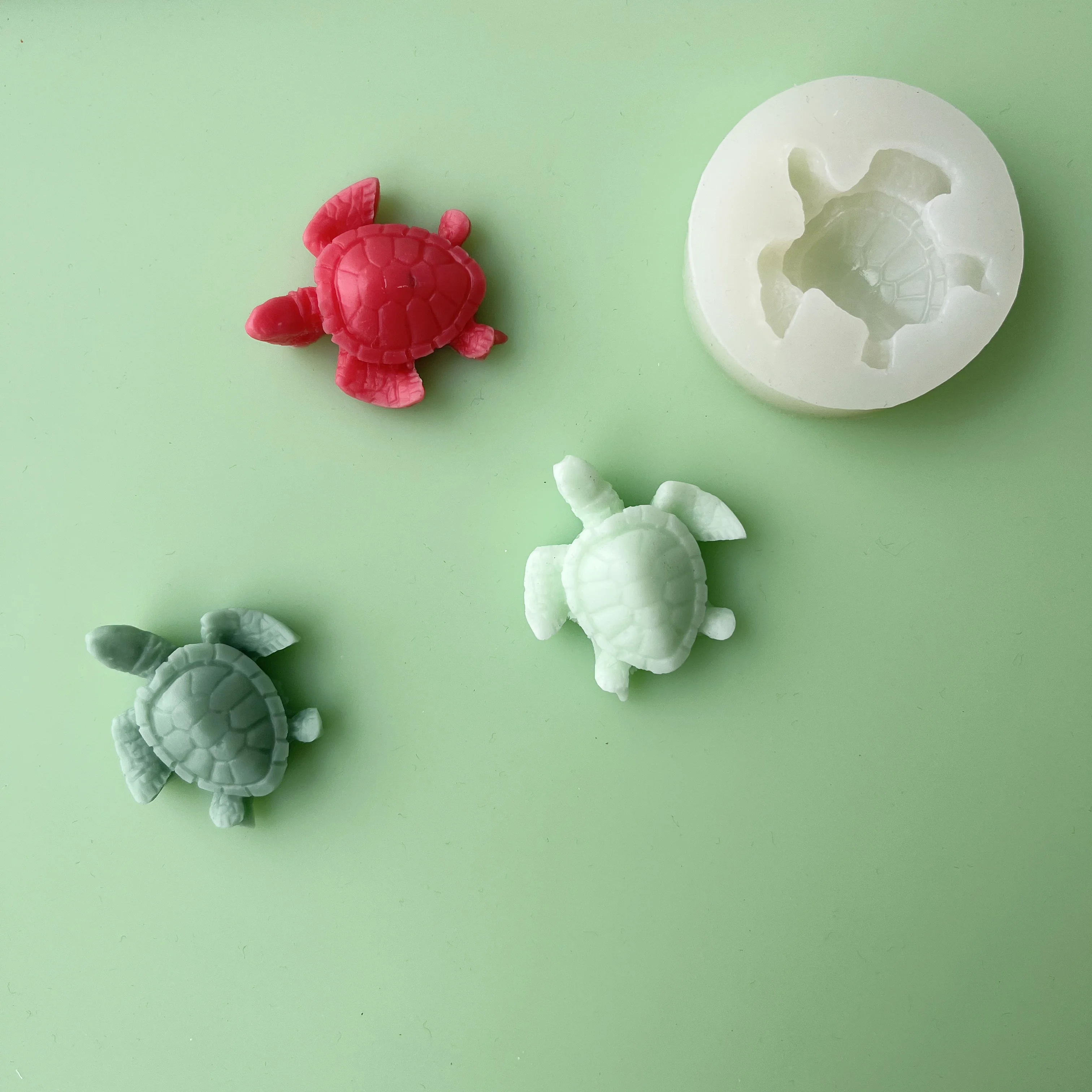 3D Turtle Mousse Cake Baking Mold Aromatherapy Plaster Ornament Handmade Soap Silicone Mold