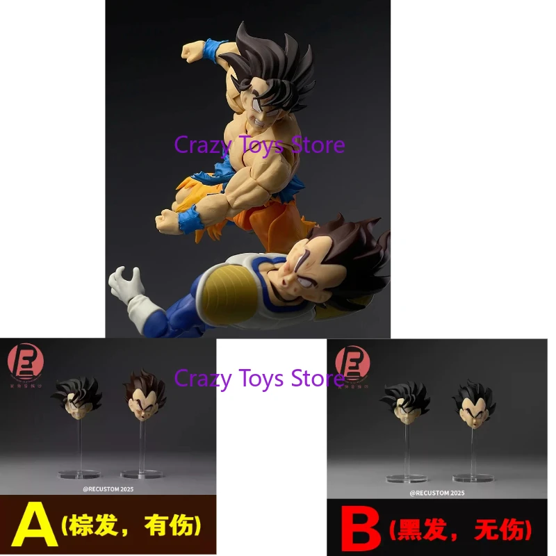 

In Stock Re-customized Dragon Ball Super Saiyan Son Goku Vegeta Battle Damage Head Accessories Anime Action Figure Model Toygift